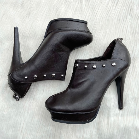 studded platform ankle boots